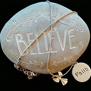 FAITH WITH ANGEL NECKLACE 💥